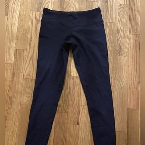 blue crop leggings